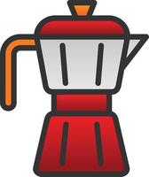 diseño de icono de vector de cafetera