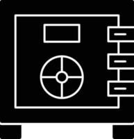 Safebox Glyph Icon vector