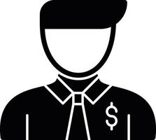 Salesman Glyph Icon vector