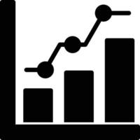 Analytics Glyph Icon vector
