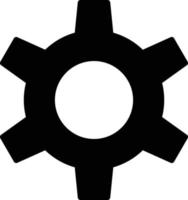 Setting Glyph Icon vector
