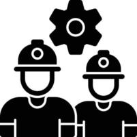 Workers Glyph Icon vector