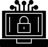 Cyber Glyph Icon vector