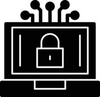 Cyber Glyph Icon vector