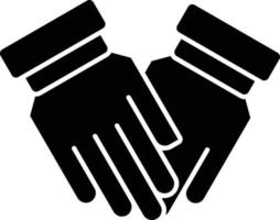 Holding Hand Glyph Icon vector