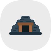 Mine Flat Curve vector