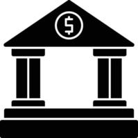 Bank Glyph Icon vector