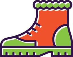 Boot Filled Icon vector
