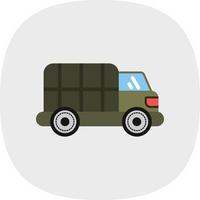 Truck Flat Curve vector