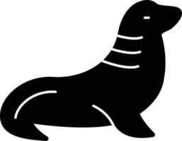 Seal Glyph Icon vector