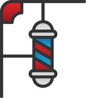 Barbershop Pole Vector Icon Design