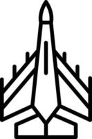 Jet Line Icon vector