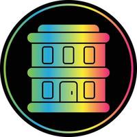 Building Glyph Due Color Icon vector