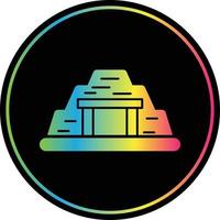 Mine Glyph Due Color Icon vector