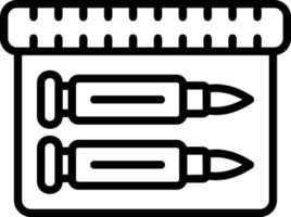 Ammunition Line Icon vector