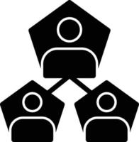 Segmentation Glyph Icon vector