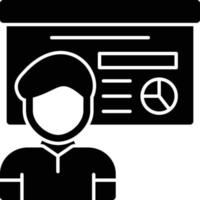 Lecture Glyph Icon vector