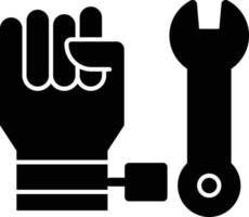 Forced Labour Glyph Icon vector