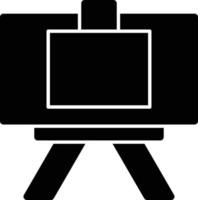 Canvas And Easel Glyph Icon vector
