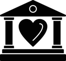 Heart Glyph Icon vector