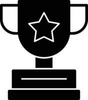 Trophy Glyph Icon vector