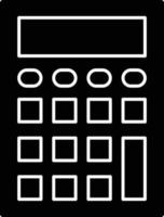 Calculator Glyph Icon vector