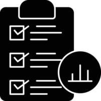 Project Status Glyph Icon vector