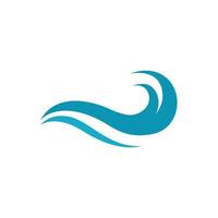 Water wave icon vector