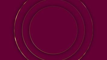 Abstract pattern of circles with the effect of displacement. Purple red rings animation. Abstract background for business presentation. 4k 3d render. High quality 4k footage video