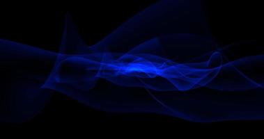 Abstract background. Blue lines and waves look like magical energy beautiful glowing smoke in space or fabric photo