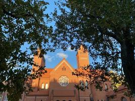 Church in small italian town photo