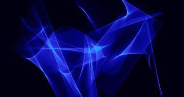 Futuristic abstract blue glowing glowing magical energy waves on a black background. Abstract background photo