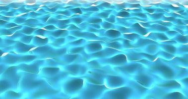 Bright glowing blue shiny transparent water liquid with waves and ripples background in high resolution photo
