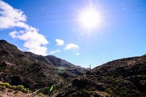 Rocky landscape on the Canary Islands photo