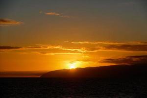 Colourful sky at sunset photo