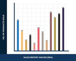 Illustration of business graph vector