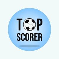 Top scorer design vector illustration