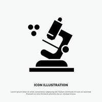 Biology Microscope Science solid Glyph Icon vector