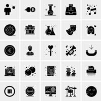 25 iconos de negocios universales vector ilustración de icono creativo para usar en proyectos relacionados con la web y dispositivos móviles