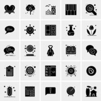 25 iconos de negocios universales vector ilustración de icono creativo para usar en proyectos relacionados con la web y dispositivos móviles