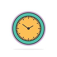 Time Watch Minutes Timer Abstract Circle Background Flat color Icon vector