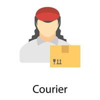 Trendy Courier Concepts vector