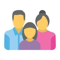 Trendy Family Concepts vector