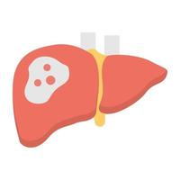 Trendy Liver Infection vector