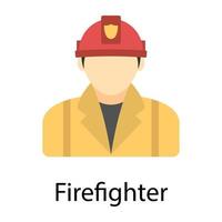 Trendy Firefighter Concepts vector