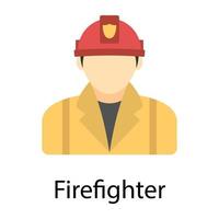 Trendy Firefighter Concepts vector