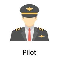 Trendy Pilot Concepts vector