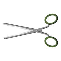 Scissors icon, cartoon style vector