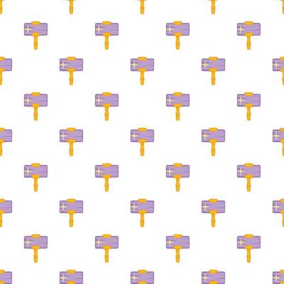 Smartphone and selfie stick pattern, cartoon style