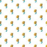 Hook from crane pattern, cartoon style vector